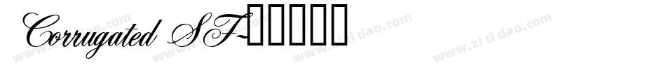 Corrugated SF字体转换
